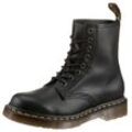 Schnürstiefel DR. MARTENS "1460 8 Eye Boot" Gr. 37, schwarz, Damen, Nappaleder, unifarben, Schuhe, Festival, Blockabsatz, Schnürboots mit gelber Rahmennaht, Topseller