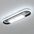 Comely - Moderne LED-Deckenleuchte Ellipsenform, 24W 3000LM, Acryl-Deckenlampe für Wohnzimmer, Schlafzimmer, Küche, Flur, Studio - Kaltweißes Licht