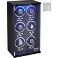 Vevor Uhrenbeweger, Automatik-Uhrenbeweger, Watch Winder, Uhrenbeweger für Automatikuhren, Automatischer Uhrenbeweger mit Platz für 6 Uhren, led