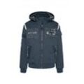 Camp David Jacke Herren Baumwolle bedruckt, blau