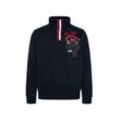 Camp David Pullover Herren Baumwolle bedruckt, marine