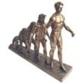 Bronze -Figur Figuren Figur Evolution ist menschliches Bronze Golden 19x58x43cm 27433 - Signes Grimalt