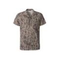 LIVERGY® Herren Resortshirt in Batikoptik, beige