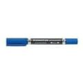 STAEDTLER Lumocolor Duo Permanentmarker Mittel Rundspitze 0,6 - 1,5 mm Blau