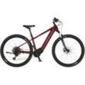 E-Bike FISCHER FAHRRAD "MONTIS 7.0I 630" E-Bikes Gr. 43 cm, 29 Zoll (73,66 cm), rot (purpurrot) E-Bikes Pedelec, Elektrofahrrad für Damen u. Herren, MTB, Mountainbike