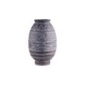 Chic Antique Antike Vase mit Muster, H42,5/D27 cm, kohle