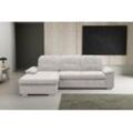 Ecksofa WERK2 "Carmen L-Form", beige (creme), B:264cm H:105cm T:170cm, 92% Polyester, 8% Nylon, Sofas, Sofa, Eckcouch mit Schlaffunktion, Bettkasten, Sitztiefenverstellung