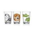 Trinkglas-Set HAPPY ZOO (BHT 26x10x7 cm)