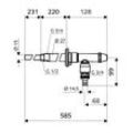 Schell Polar II Außenwandarmatur, RV, RB frostsicher, Komplettarmatur DN 15 G 1/2", Mattchrom 039960399