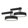 LED-Akku-Wandleuchte Moda schwarz 2er Set