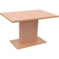 Esstisch HOFMANN LIVING AND MORE Tische Gr. B/H/T: 120cm x 75cm x 80cm, Tischplatte nicht ausziehbar, beige (buche-nachbildung + buche-nachbildung buche-nachbildung)