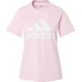 adidas T-Shirt, Baumwolle, Logo-Print, für Damen, rosa, M