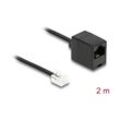 Telefonkabel RJ11 Stecker zu RJ45 Buchse schwarz 2 m (88093) - Delock