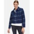 Betty & Co Wolljacke Damen kariert, marine