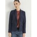 Jackenblazer HECHTER PARIS Gr. 36, blau (marine) Damen Blazer mit leichter Schulterpolsterung