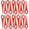 20x Ersatz-Messer kompatibel mit Ozito PXCLTK-018, LGT-118, LGT-018, GTR-250 Rasentrimmer - Ersatzklinge Rot, Nylon / Kunststoff - Vhbw