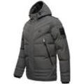 Steppjacke STONE HARBOUR "Romaan" Gr. XXL (56), grau (anthrazit) Herren Jacken gesteppte Winterjacke mit Kapuze