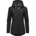 Softshelljacke RAGWEAR "Monadde Softshell" Gr. L (40), schwarz Damen Jacken Praktische Softshell Damenjacke