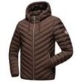 Steppjacke NAVAHOO "Fey-Tun" Gr. S (48), braun (dunkelbraun) Herren Jacken Steppjacken stylische Übergangsjacke mit Kapuze