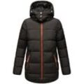 Winterjacke NAVAHOO "Wattewölkchen" Gr. S (36), schwarz Damen Jacken Modische Steppjacke mit kontrastfarbenen Details