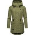 Parka RAGWEAR "Alysa" Gr. L (40), grün (olivgrün) Damen Jacken stylische Übergangsjacke mit Taillenzugband