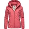 Winterjacke RAGWEAR "Dizzie Winter", Damen, Gr. M (38), rosa (blassrosa), Außenmaterial: 100% Polyester, Innenfutter: 100% Polyester, Wattierung: 100% Polyester, modisch, figurbetont hüftbedeckend, Langarm Ärmel ohne Ärmelschlitz Rippstrickbündchen mit innenliegendem Gummizug, Jacken, wasserdichte Outdoorjacke mit Kapuze für den Winter