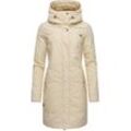 Wintermantel RAGWEAR "Jannisa" Gr. L (40), beige Damen Mäntel stylischer Winterparka mit Kapuze