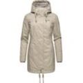 Winterjacke RAGWEAR "Tunned", Damen, Gr. 4XL (48), beige, Außenmaterial: 100% Polyester, Innenfutter: 100% Polyester, Wattierung: 100% Polyester, modisch, figurbetont Po-bedeckend, Langarm Ärmel ohne Ärmelschlitz Rippstrickbündchen, Jacken, stylischer Winterparka mit Teddyfell Innenfutter