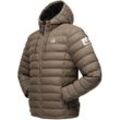 Winterjacke STONE HARBOUR "Zaharoo", Herren, Gr. XXL (56), braun (dunkelbraun), Obermaterial: 95% Polyester, 5% Polyurethan, Futter: 100% Polyester, Wattierung: 100% Polyester, Ärmelfutter: 100% Polyester, sportlich, gerade hüftbedeckend, hoch geschlossener Ausschnitt, Jacken, Wasserdichte, gesteppte Regenjacke für den Winter