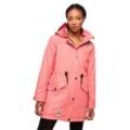 Outdoorjacke NAVAHOO "Deike" Gr. XL (42), rot (coral) Damen Jacken modischer Outdoor Regenmantel