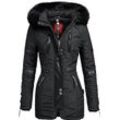 Wintermantel NAVAHOO "Moony" Gr. M (38), schwarz Damen Mäntel stylischer Winter Jacke mit Kapuze Bestseller