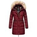 Steppmantel NAVAHOO "Paula" Gr. XL (42), rot (bordeaux) Damen Mäntel stylischer Winter Parka m. edlem Fellimitat