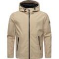 Softshelljacke RAGWEAR "Shellwie" Gr. M (50), beige (sand) Herren Jacken Wasserdichte Übergangsjacke mit Kapuze