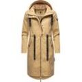 Funktionsparka NAVAHOO "Josinaa" Gr. XL (42), beige Damen Jacken stylische Übergangs Outdoorjacke mit Kapuze