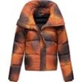 Steppjacke RAGWEAR "Lunis Ombre", Damen, Gr. L (40), lila (lilablau), Außenmaterial: 100% Polyester, Innenfutter: 100% Polyester, Wattierung: 100% Polyester, modisch, gerade hüftlang, Langarm Ärmel ohne Ärmelschlitz Rippstrickbündchen, Jacken, stylische, cropped Winter Kurzjacke