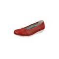 Ballerina NATURAL FEET "Annabelle", Damen, Gr. 35, rot, Leder, casual, Schuhe, mit federnder Laufsohle