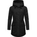 Parka RAGWEAR "Alysa" Gr. L (40), schwarz Damen Jacken stylische Übergangsjacke mit Taillenzugband