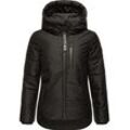 Steppjacke NAVAHOO "Krümelein", Damen, Gr. L (40), schwarz, Oberstoff: 100% Polyester, Futter: 100% Polyester, Wattierung: 100% Polyester, Ärmelfutter: 100% Polyester, modisch, figurumspielend Po-bedeckend, hoch geschlossener Ausschnitt, Langarm Ärmel ohne Ärmelschlitz Rippstrickbündchen, Jacken, stylische Damen Winterjacke mit dezenter Steppung