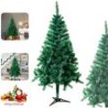 Künstlicher Weihnachtsbaum 120cm - Grün pvc Christbaum Dekobaum Tannenbaum mit Kunststoff Ständer (Grün pvc, 120cm) - Uisebrt