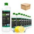 BiOHY Bodenreiniger für Wischroboter, Bio Reiniger, Bodenwischpflege, Nicht schäumender Bodenreiniger 12er Pack (12 x 1 Liter Flasche)