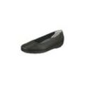 Ballerina NATURAL FEET "Johanna" Gr. 35, schwarz, Damen, Leder, Schuhe Ballerina, mit Komfortweite