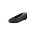 Ballerina NATURAL FEET "Johanna", Damen, Gr. 35, blau (dunkelblau), Leder, elegant, Schuhe Ballerina, mit Komfortweite