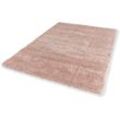 Hochflor-Teppich SCHÖNER WOHNEN-KOLLEKTION "Savage 190" Teppiche Gr. B/L: 67 cm x 130 cm, 45 mm, 1 St., rosa Esszimmerteppiche Wohnzimmer