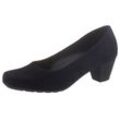 Pumps GABOR "ST.TROPEZ" Gr. 36, blau (nachtblau) Damen Schuhe Abendschuh, Festtagsschuh,Trichterabsatz, mit Trichterabsatz