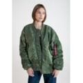 Bomberjacke ALPHA INDUSTRIES "Alpha Industries Women - Bomber Jackets CWU MA-1 NC Wmn" Gr. L/XL, grün (sage, green) Damen Jacken