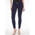 Jeggings FREDDY "WRUP2 SUPERSKINNY", Damen, Gr. L (40), N-Gr, blau (dunkelblau), Web, Obermaterial: 84% Baumwolle, 16% Elasthan, casual, figurbetont, Hosen, mit Lifting & Shaping Effekt