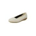 Ballerina NATURAL FEET "Johanna", Damen, Gr. 35, beige, Leder, elegant, Schuhe Ballerina, mit Komfortweite