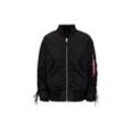 Bomberjacke ALPHA INDUSTRIES "Alpha Industries Women - Bomber Jackets CWU MA-1 Wmn" Gr. L/XL, schwarz (black) Damen Jacken Übergangsjacken