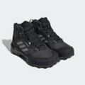 Wanderschuh ADIDAS TERREX "TERREX AX4 MID GORE-TEX" Gr. 37, schwarz (core schwarz, grau three, mint ton), Synthetik, Textil, Schuhe, wasserdicht