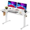 Schreibtisch Höhenverstellbarer Gaming Tisch - 140 x 60CM Standing Desk Table - Tisch Höhenverstellbar - Gaming Desk Height Adjustable Desk